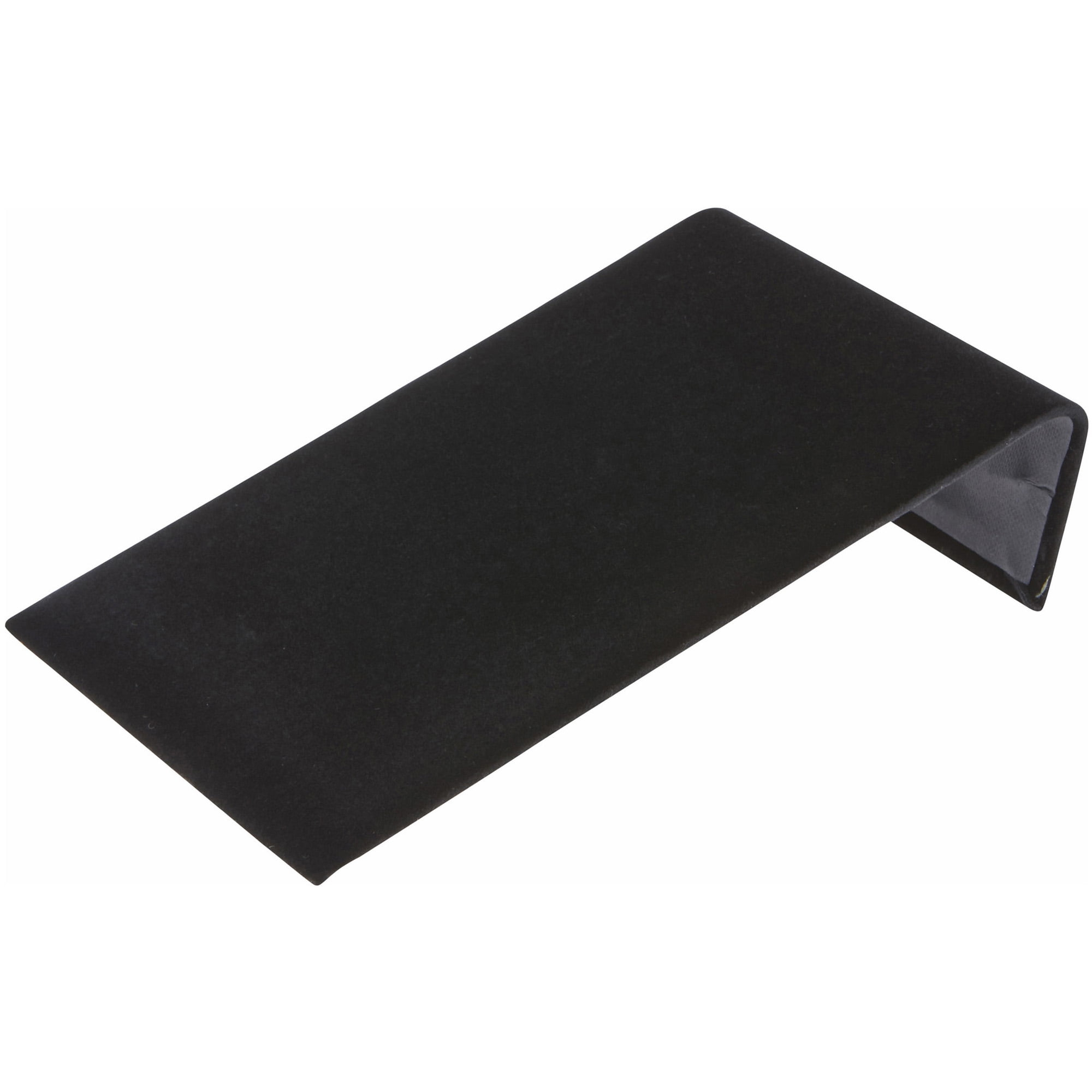 Plymor Black Velvet Bracelet Ramp Display Stand, 4.75" W x 8" D x 2" H