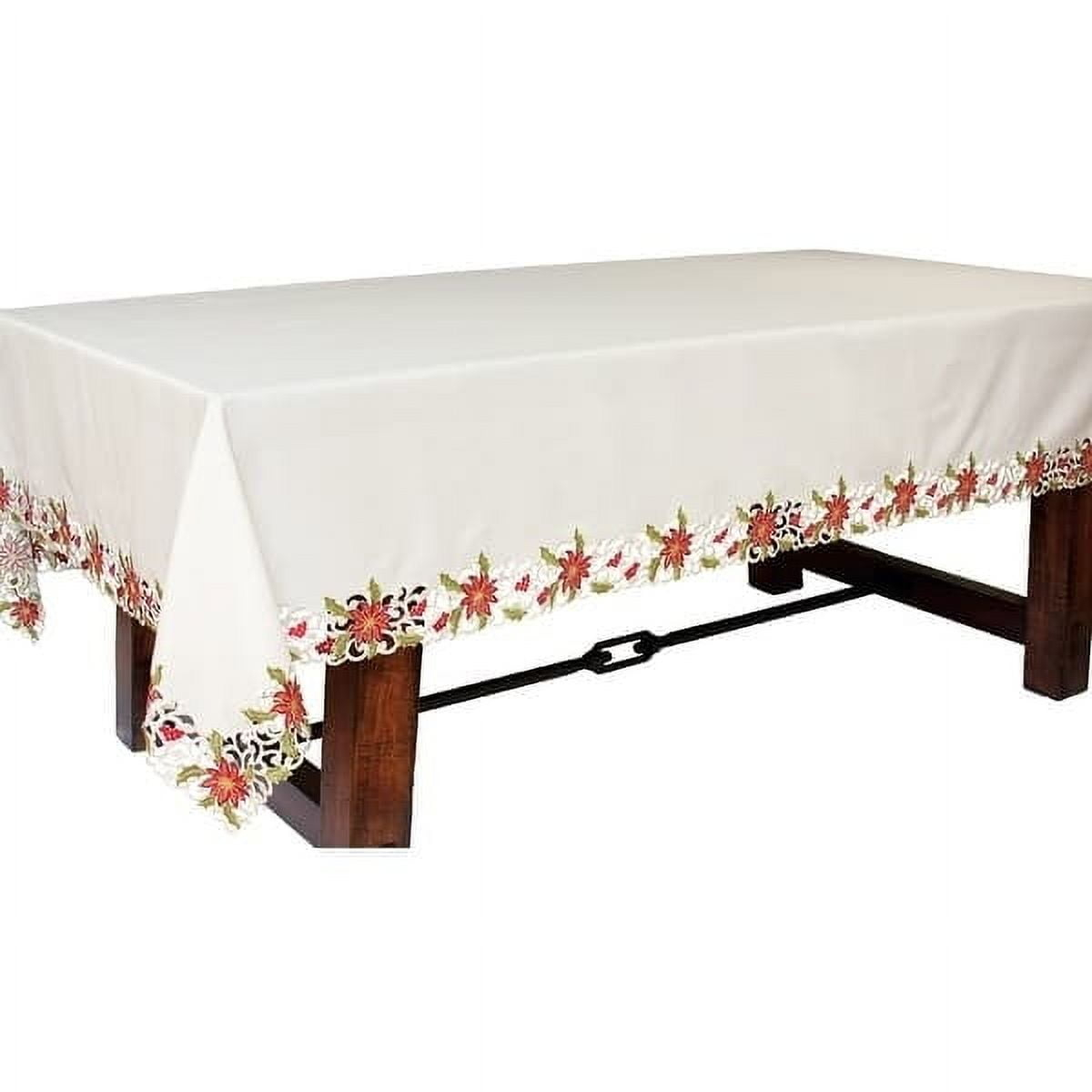 The Holiday Aisle® Salzman Embroidered Cutwork Tablecloth