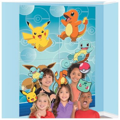 Pokemon Party Scene Setters Wall Decorating Kit with Props