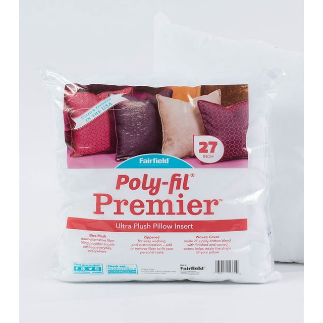 Poly-Fil® Premier™ Euro Sham Decorative Pillow Insert by Fairfield™, 27" x 27"