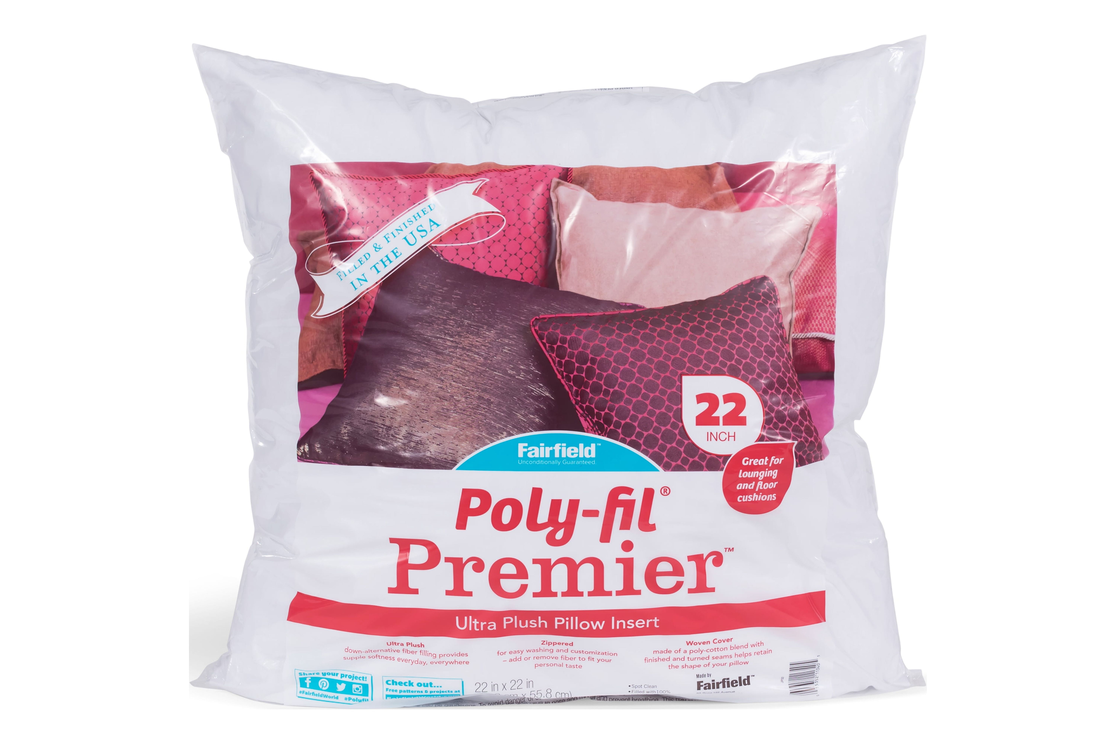 Poly-Fil® Premier™ Oversized Pillow Insert by Fairfield™, 22" x 22"
