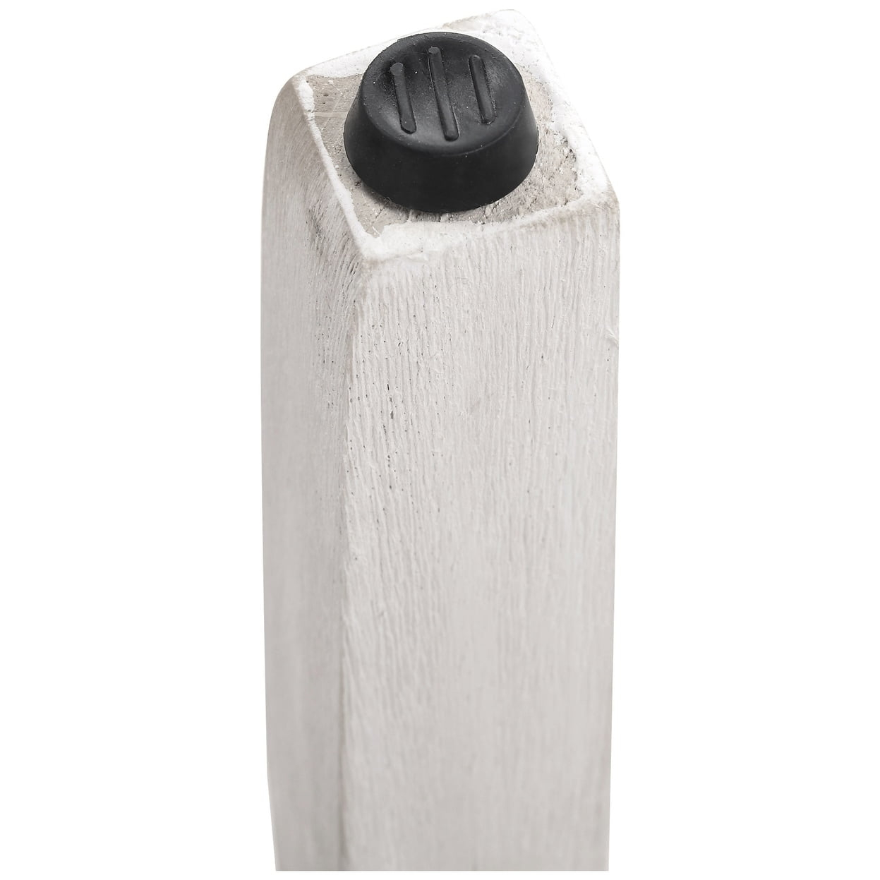 Polytrends Jameson Upholstered Polyester 29" Bar Stool - Saddle Seat/ White Legs Antique White/Black