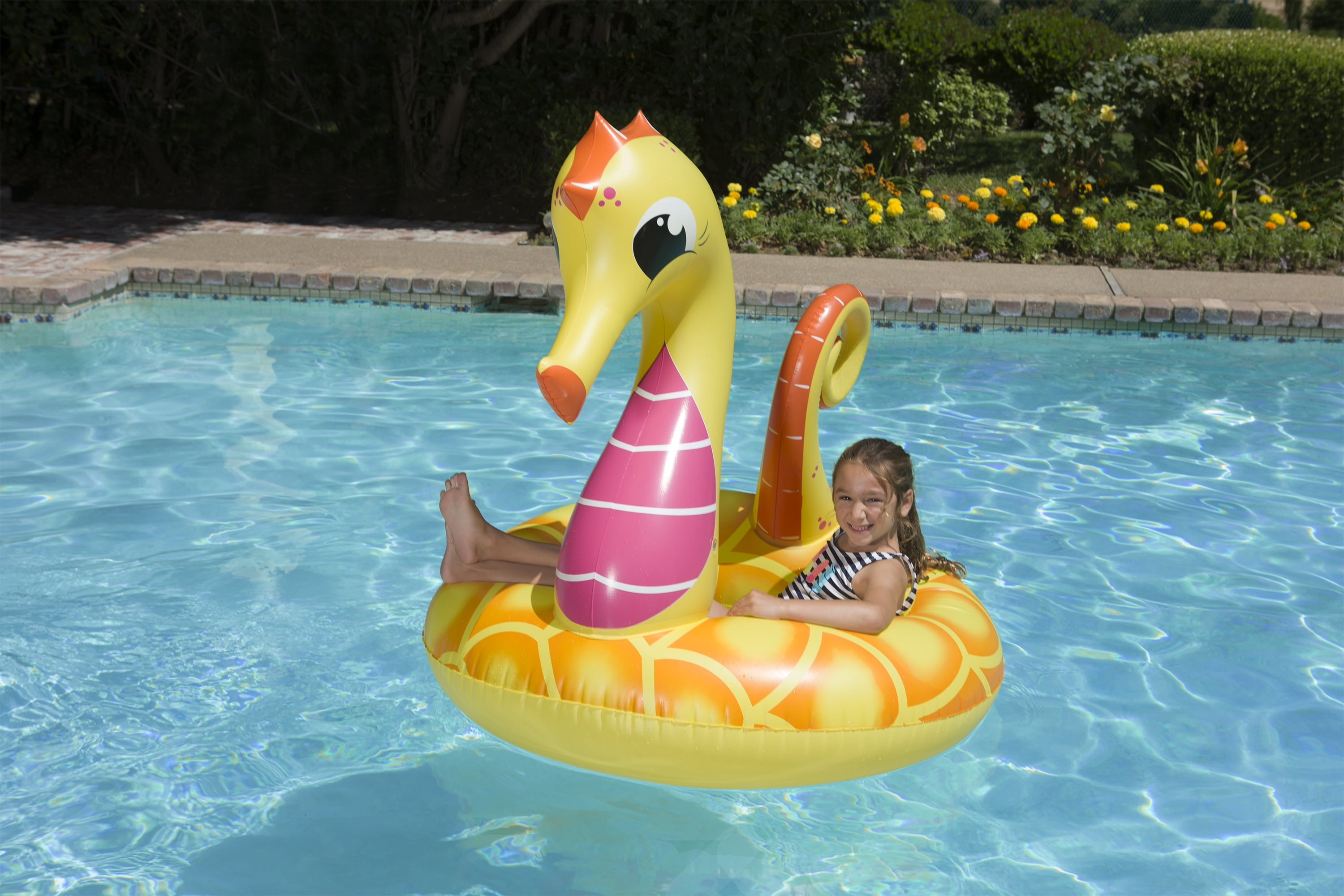 Poolmaster 48" Yellow Seahorse Tube