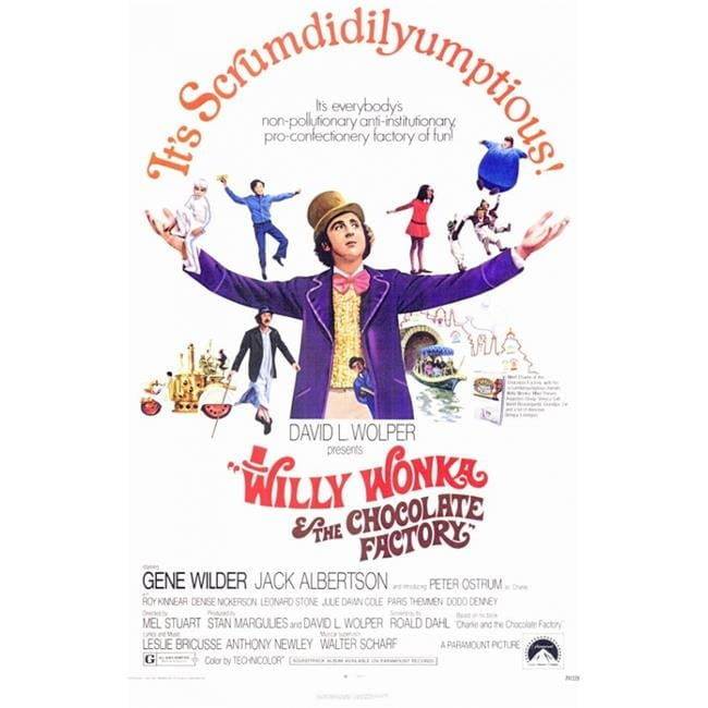 Posterazzi Pop Culture Graphics " Willy Wonka & The Chocolate Factory Movie Poster "