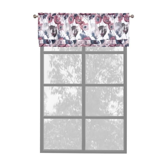 Achim Importing Co Floral Tailored 50'' W Window Valance