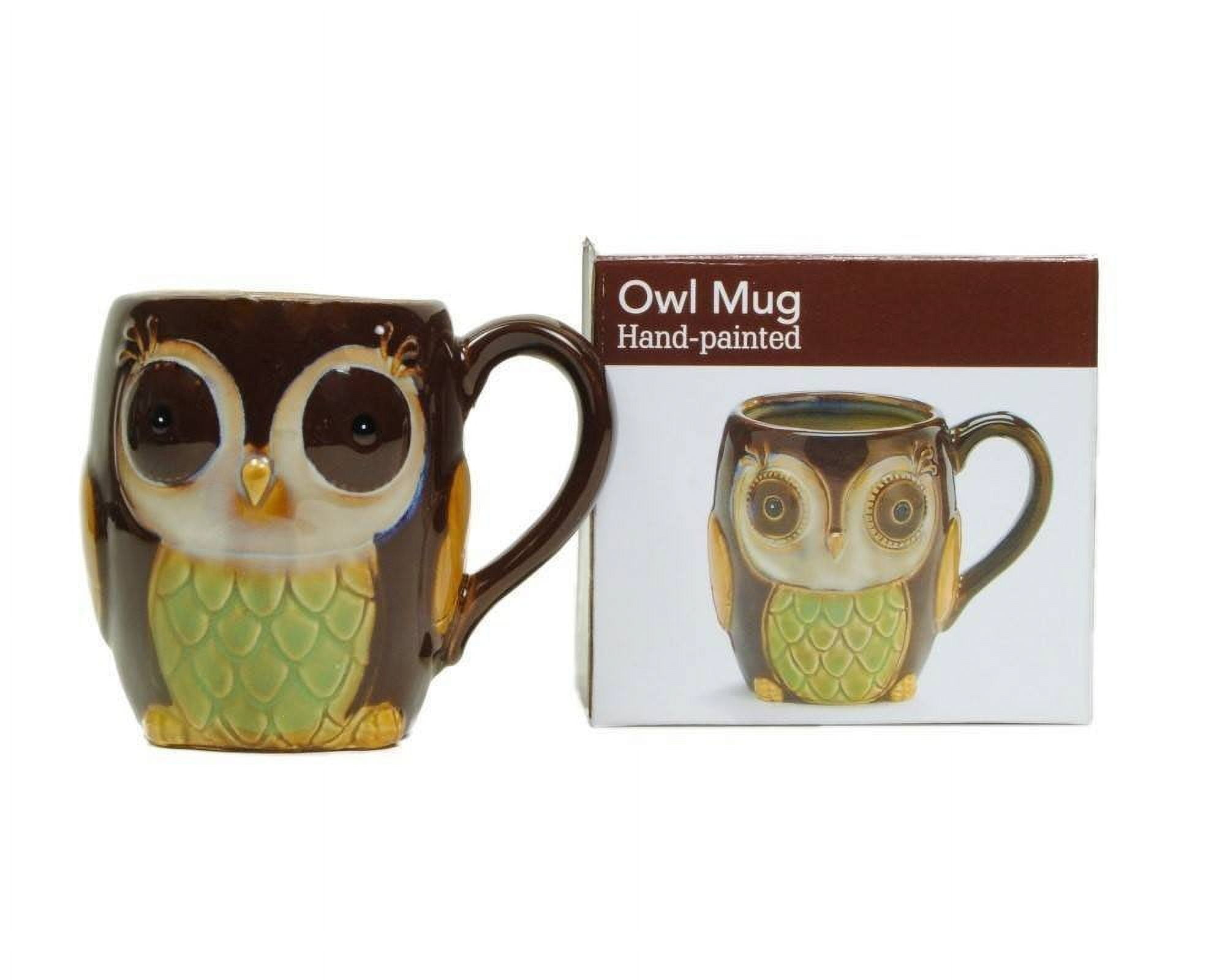 Porcelain Chocolate Owl 12oz Coffee Mug