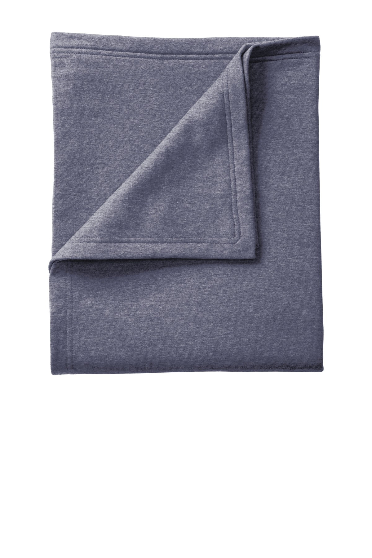 Port & Co Adult Unisex Plain Blanket Heather Navy One Size Fits All