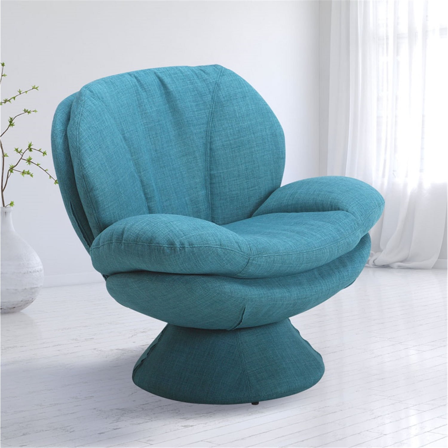 Port Leisure Accent Chair in Turquoise Fabric