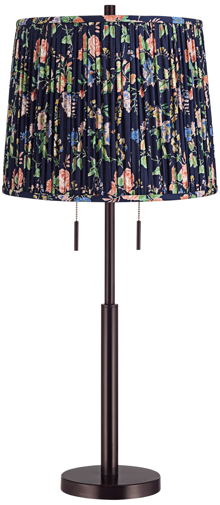 Possini Euro Design Possini Euro Karina 33"H Bronze Buffet Table Lamp with Navy Blue Shade