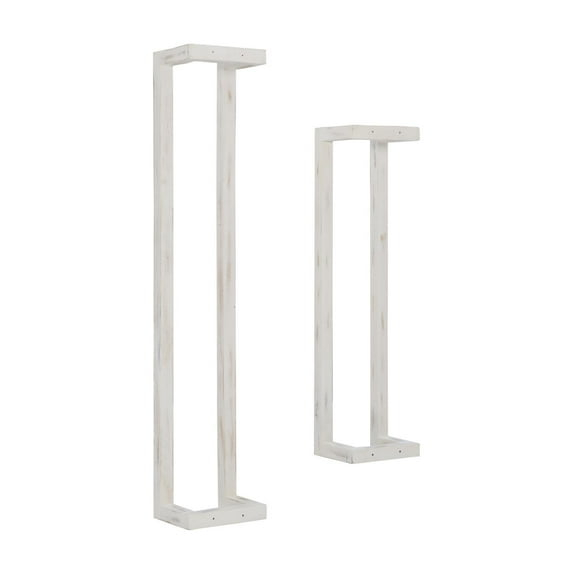 Powell Tesni Wood 2 Pack Towel Rack With White Finish D1426A21WH