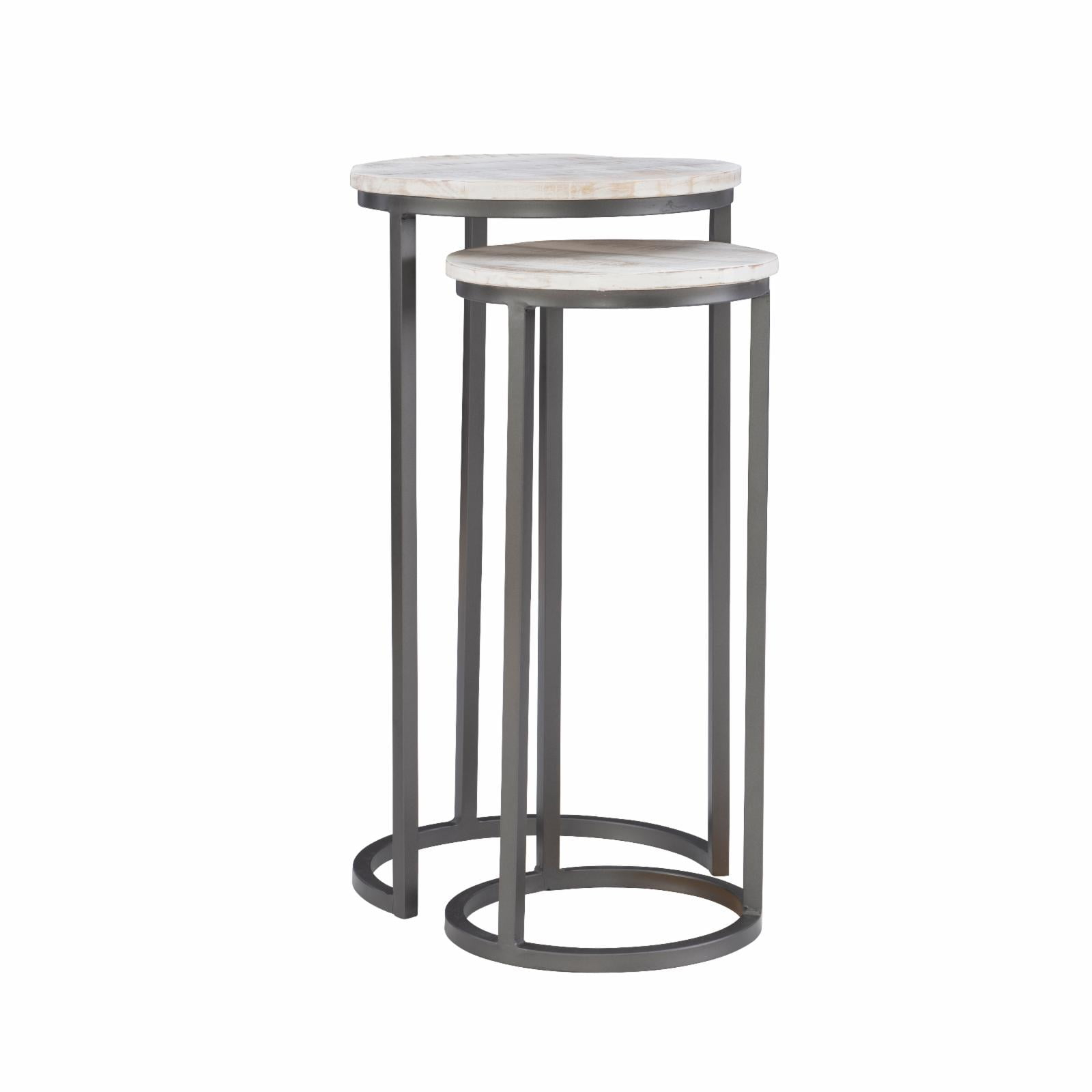 Powell Weston Nesting Tables With White Finish D1409A21WH