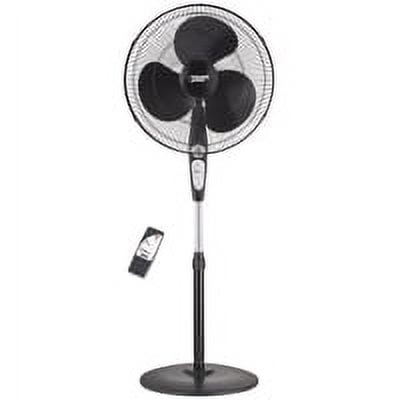 Power Zone SP2-18ARY Stand Fan With Remote Control, Black