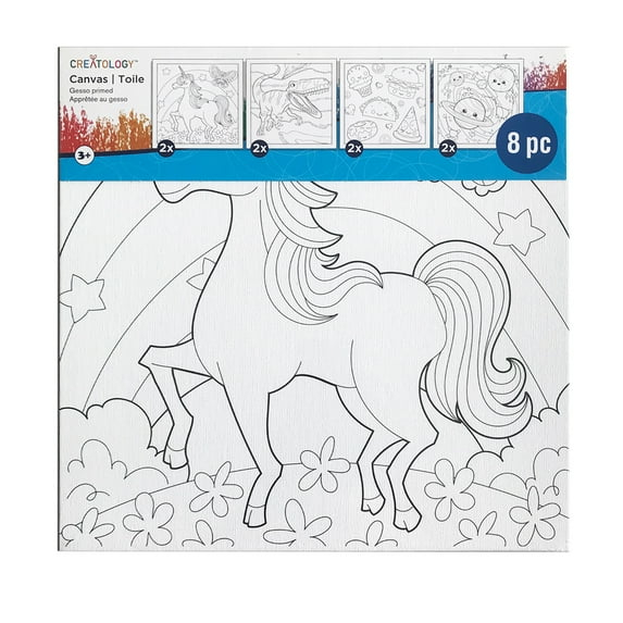 Pre-Printed Canvas Panels By Creatology™ - 8 Pack