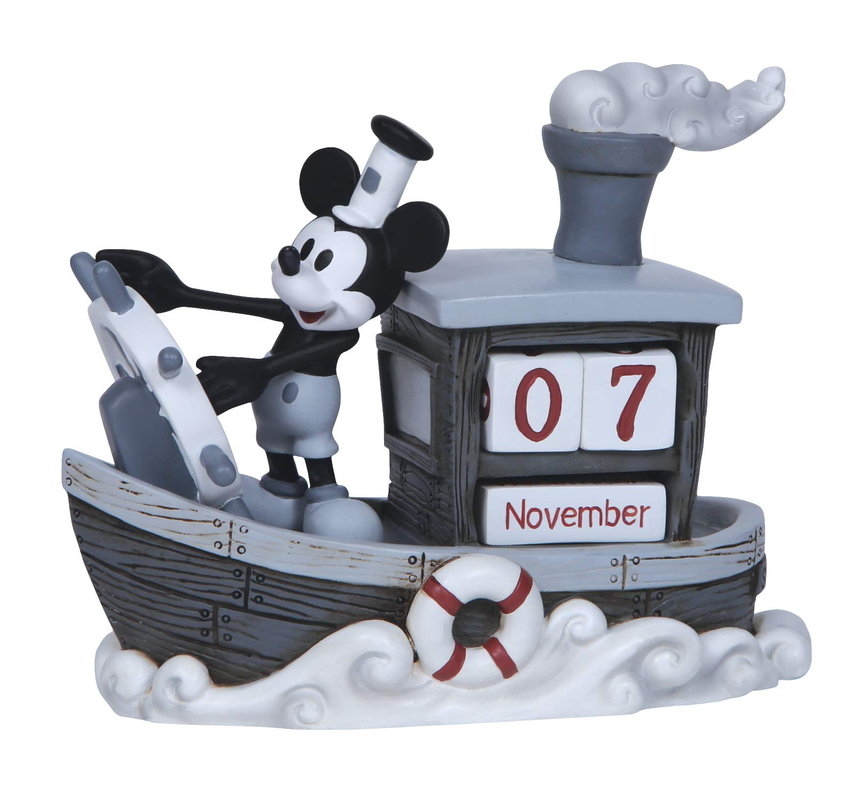 Precious Moments, Disney Showcase Collection, ‚ÄúMickey Mouse Perpetual Calendar‚Äù, Resin Figurine, #144707