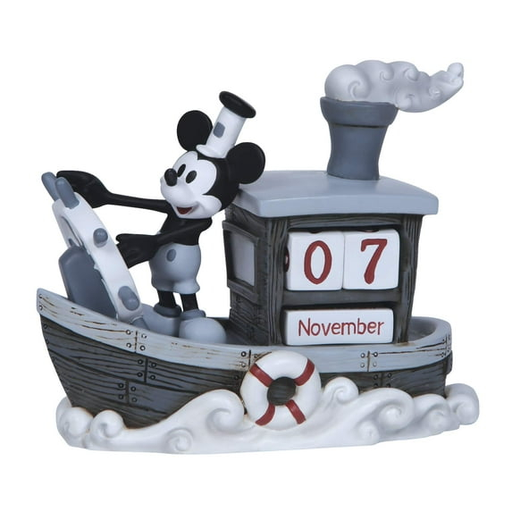 Precious Moments, Disney Showcase Collection, ‚ÄúMickey Mouse Perpetual Calendar‚Äù, Resin Figurine, #144707