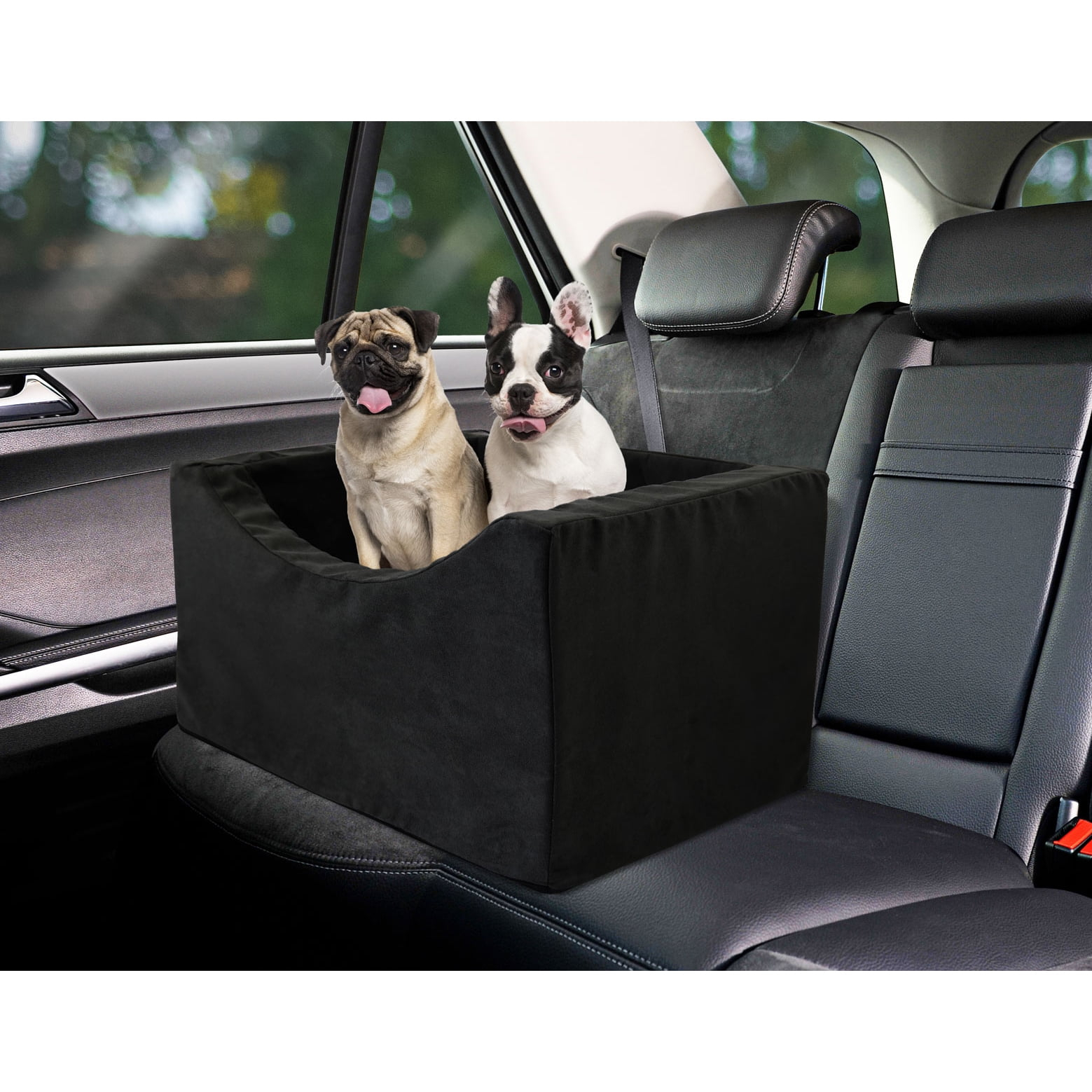 Precious Tails High Density Foam Pet Dog Cat Car Booster Seat - Black