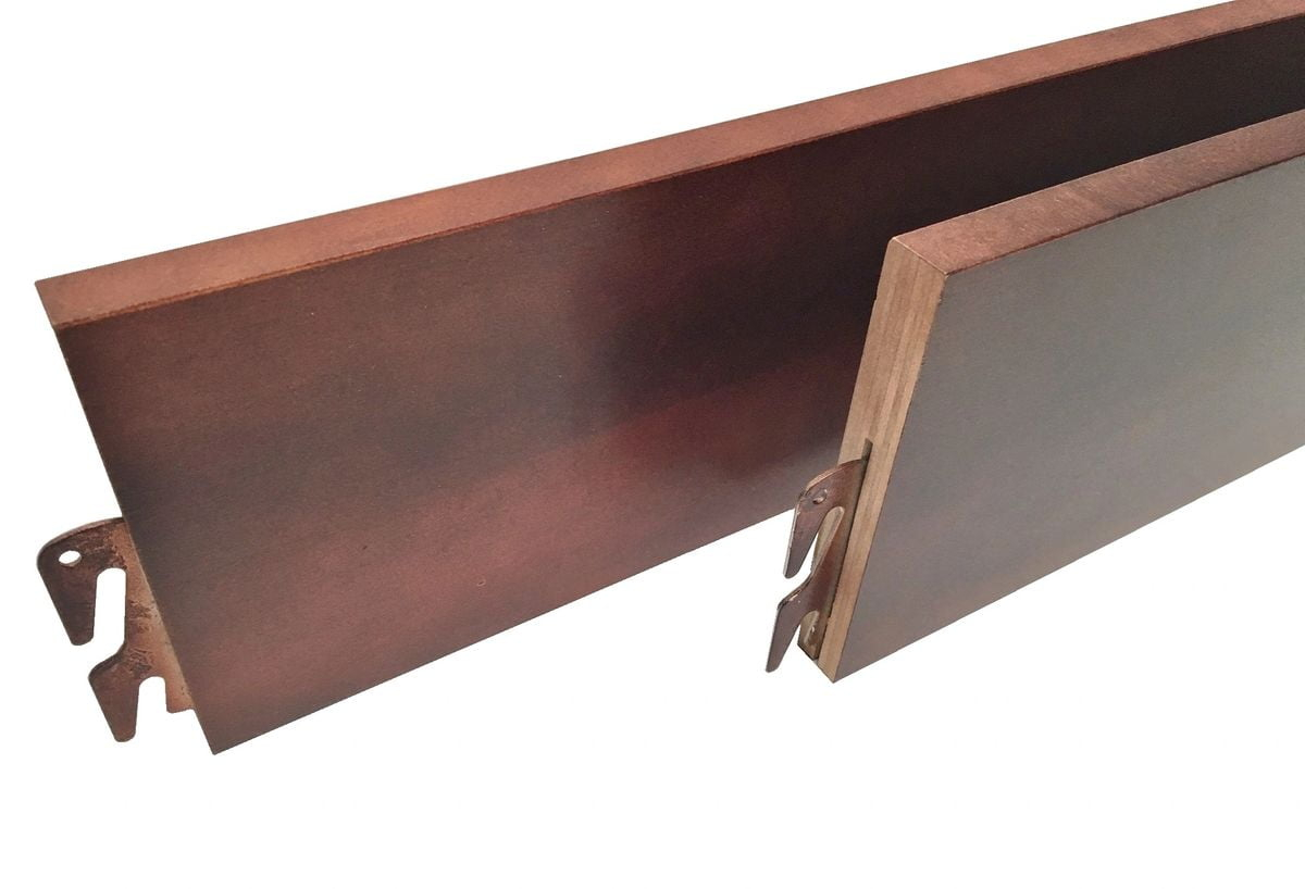 B&H Panel Wooden Bed Rails, Cherry Finish, Hook-On