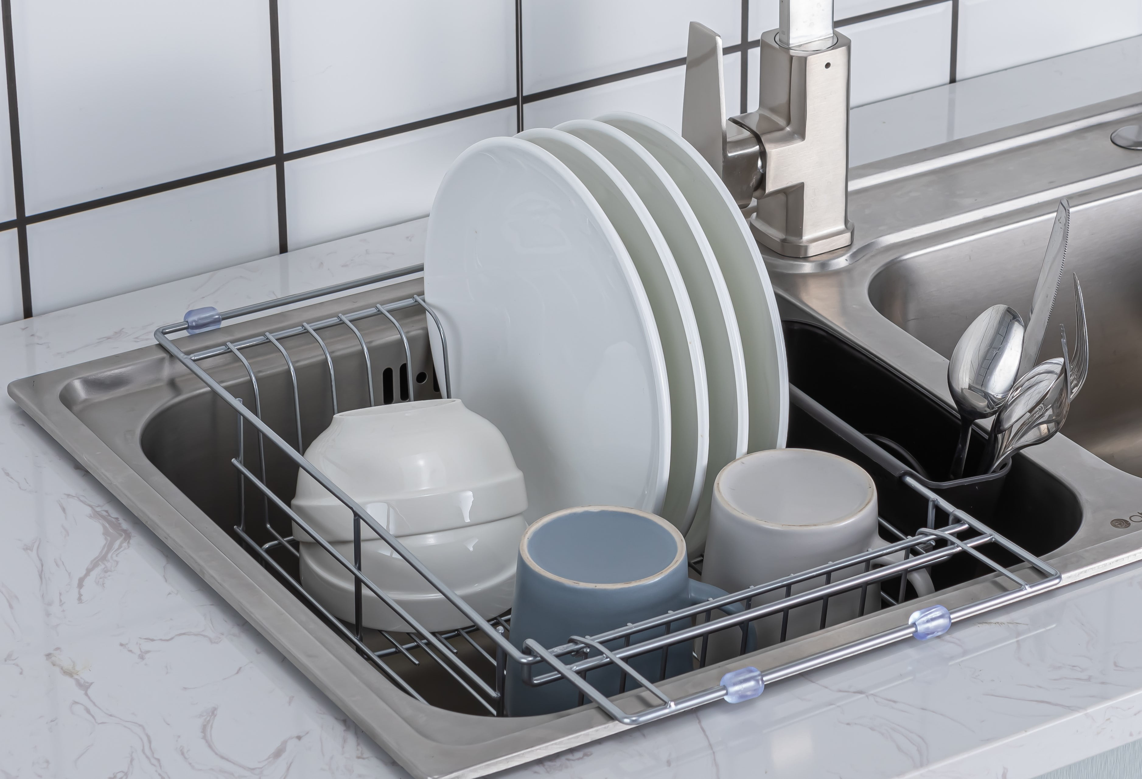 Premium Racks Adjustable Stainless Steel Dish Rack