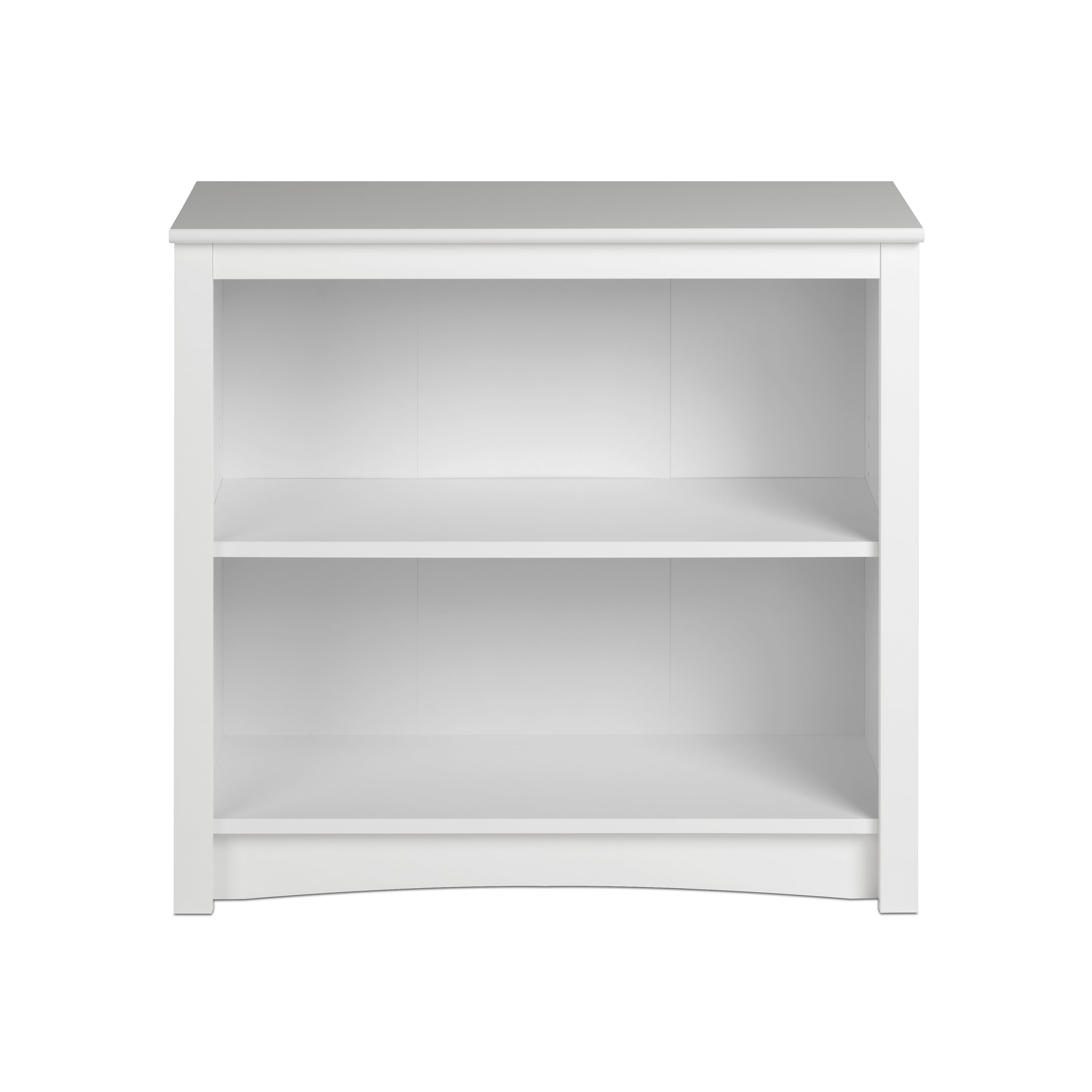 Prepac Home Office 2-Shelf Standard Bookcase with Durable Laminate Finish, White