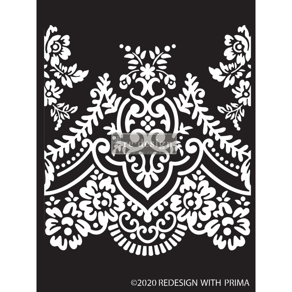 Prima Marketing Re-Design Decor Stencil 9"X13.5"-Elegant Lace
