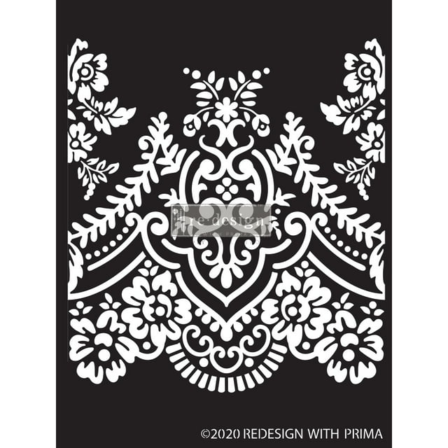 Prima Marketing Re-Design Decor Stencil 9"X13.5"-Elegant Lace