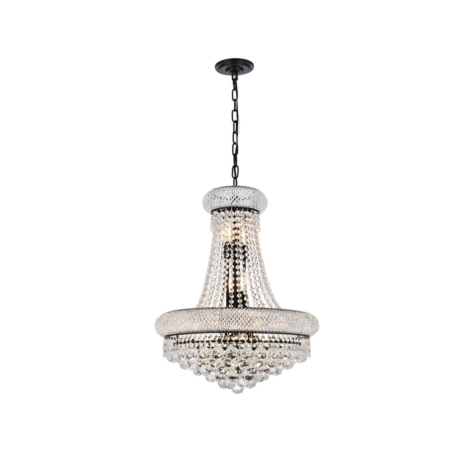 Elegant Lighting Primo 14 - Light Chandelier in  Black