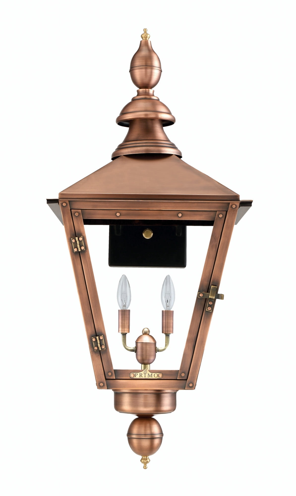 Primo Lanterns Ct-35E Charleston 33" Wide 3 Light Outdoor Wall-Mounted Lantern I - Copper