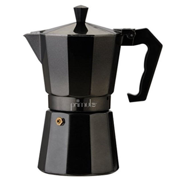 Primula PEBK-3306 6-Cup Aluminum Espresso Coffee Maker, Black