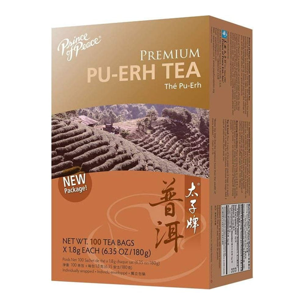 Prince Of Peace Premium Pu-Erh Tea - 1 box/7.04 oz, 100 bags