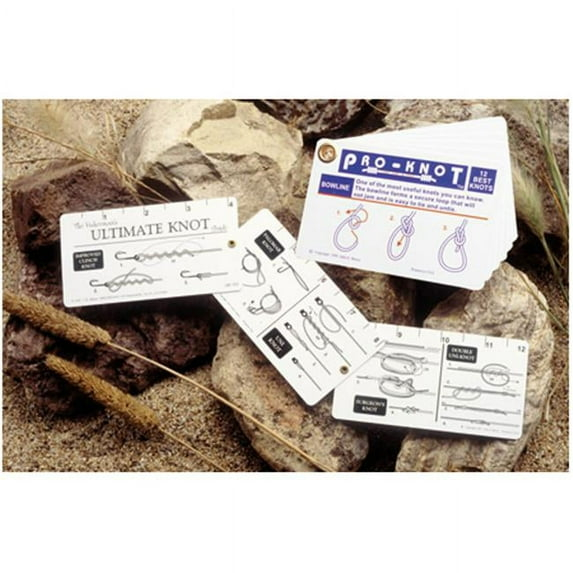 Pro-Knot PKO101 Outdoor Knot Cards 20 Essential Rope Knots Waterproof