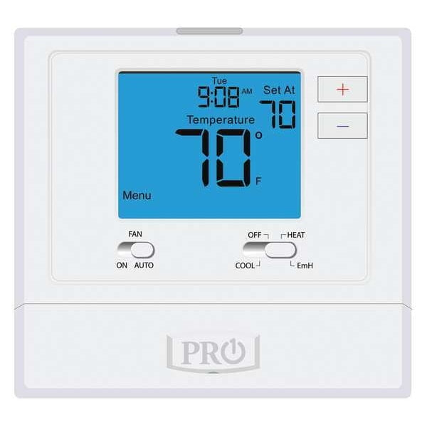 Pro1 T721 White Digital Non-Programmable Heat Pump Thermostat