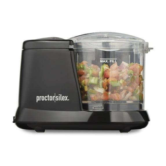 Proctor Silex Matte Black 1.5 cups Food Chopper 80 W