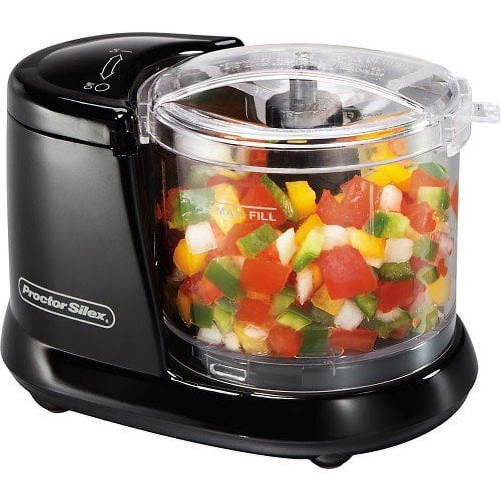 Proctor Silex Matte Black 1.5 cups Food Chopper 80 W
