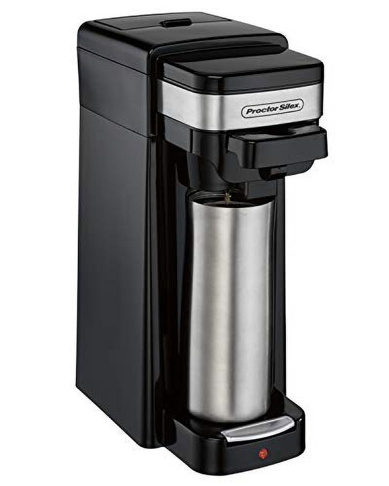 Proctor Silex Single Serve Coffee Maker Compatible w/ K-Cup Pods or Grounds  (Used)