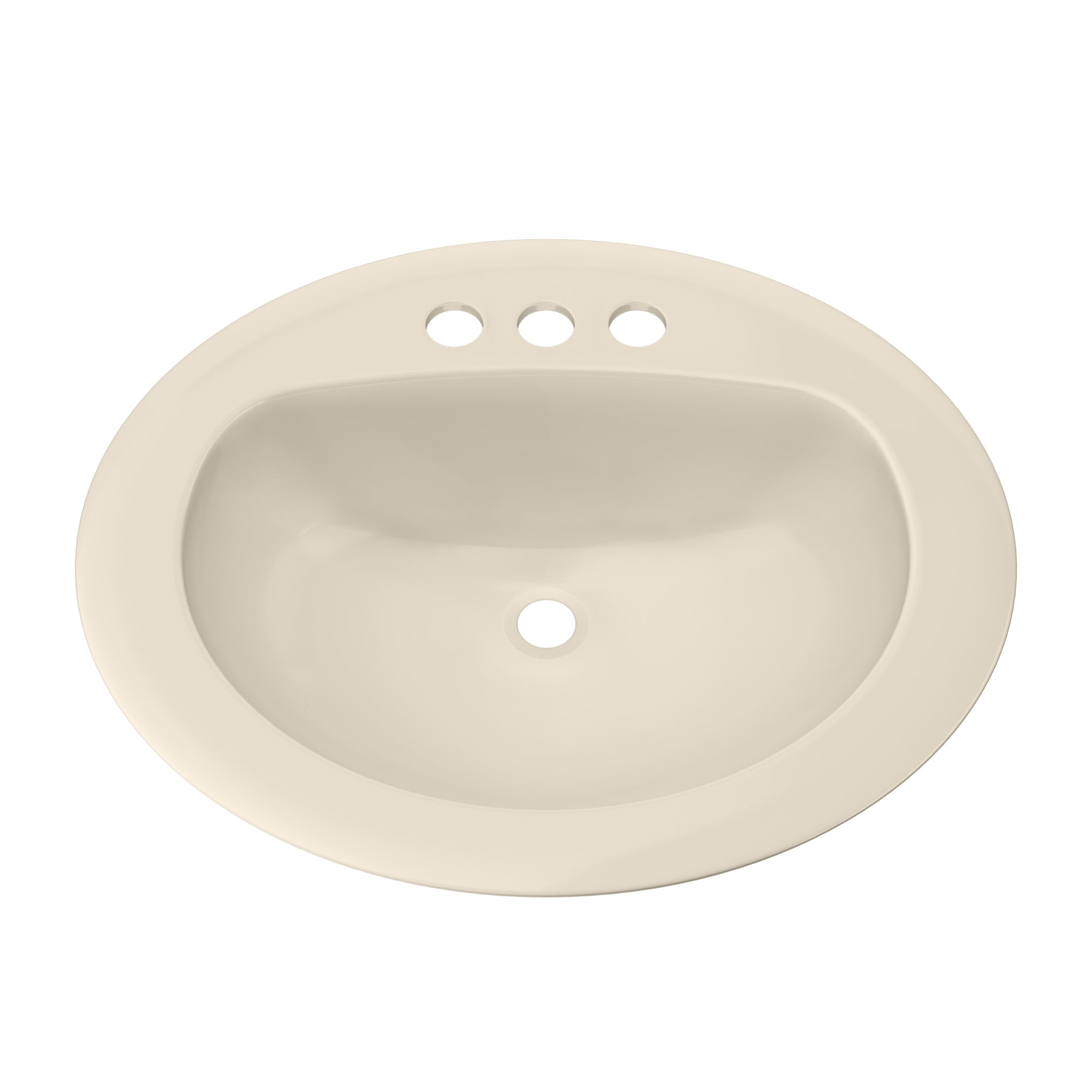 Proflo 17'' Vitreous China Oval Bathroom Sink with Overflow