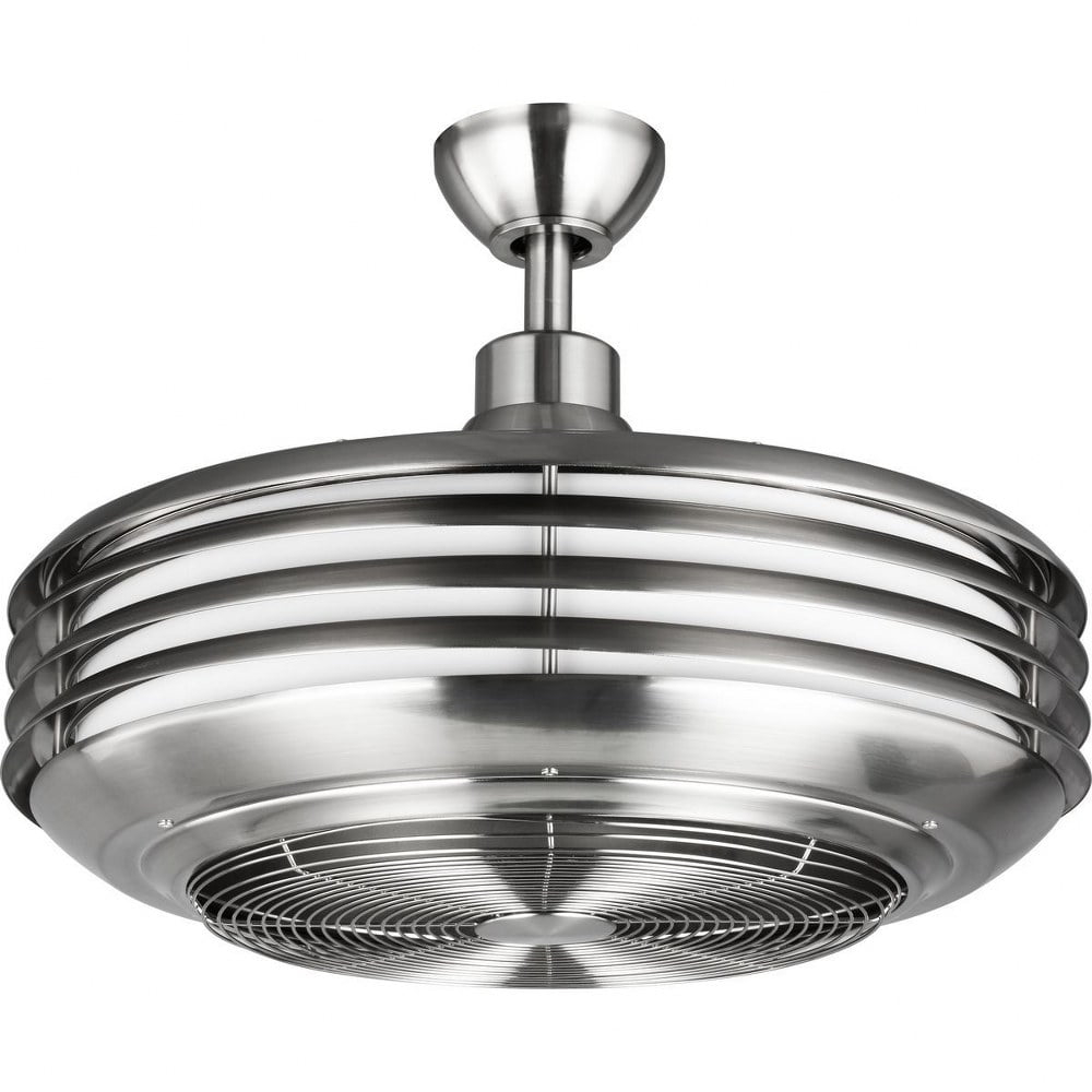 P2594-0930K-Progress Lighting-Sanford - Wide - Ceiling Fan - 1 Light - Handheld Remote - Damp Rated in Transitional style - 22.88 Inches wide by 17.75