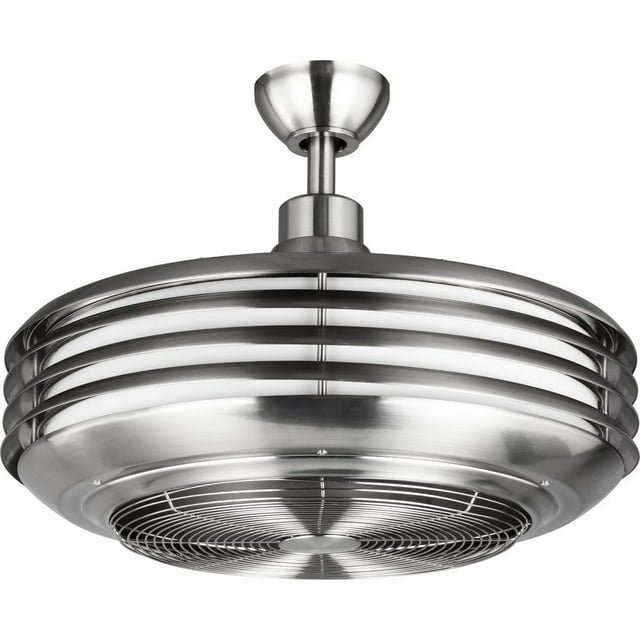 P2594-0930K-Progress Lighting-Sanford - Wide - Ceiling Fan - 1 Light - Handheld Remote - Damp Rated in Transitional style - 22.88 Inches wide by 17.75
