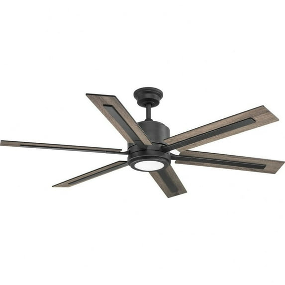 P2586-7130K-Progress Lighting-Glandon - Wide - Ceiling Fan - 1 Light - Handheld Remote in Transitional style - 60 Inches wide by 17.13 Inches