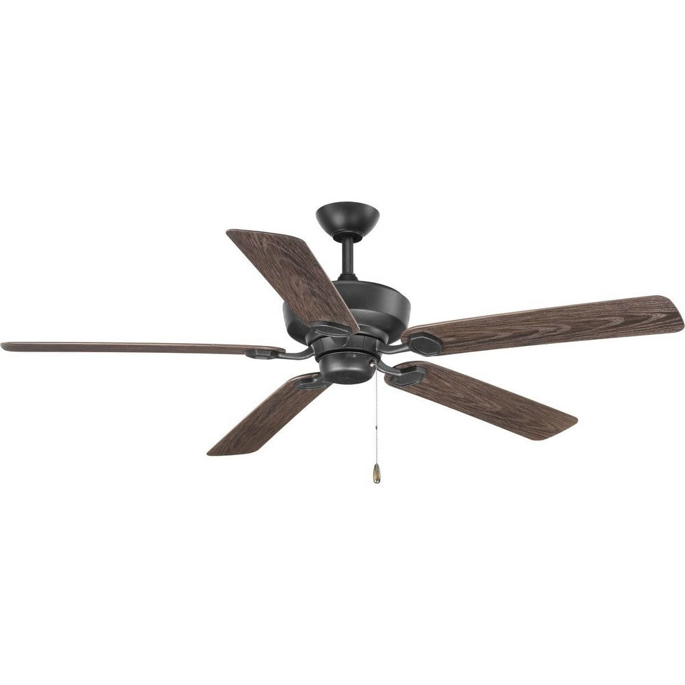 P2562-80-Progress Lighting-Lakehurst - Wide - Ceiling Fan in New Traditional style - 60 Inches wide by 15.75 Inches high-Forged Black Finish