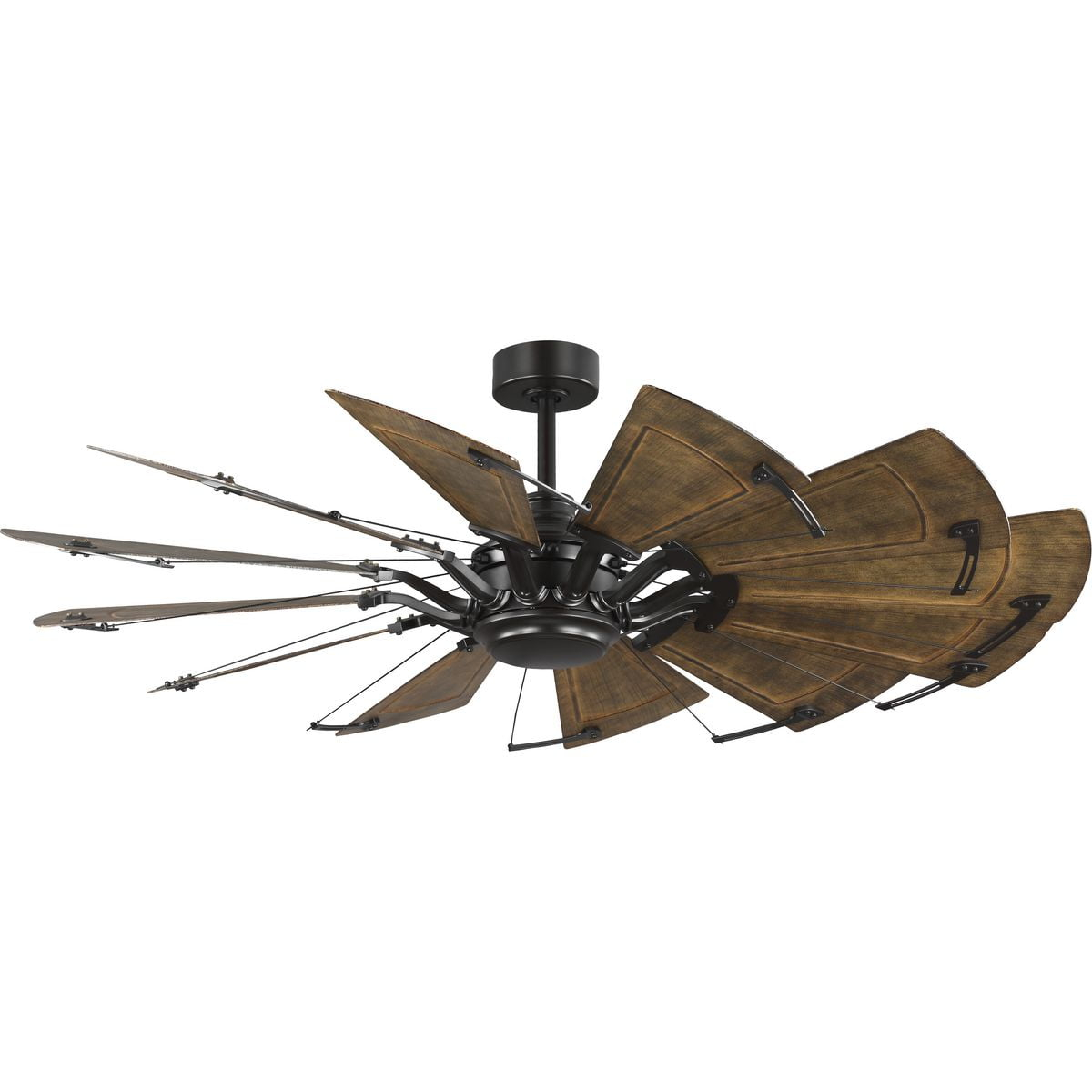 Progress Lighting - Springer II - 12 Blade Ceiling Fan In Farmhouse Style-16.26