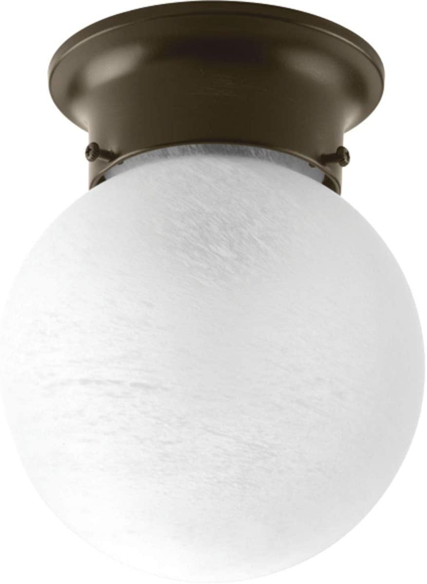 Glass Globes Collection 6" One-Light Close-to-Ceiling