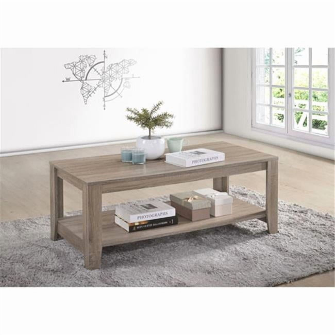 Progressive Furniture Barry Engineered Wood Cocktail Table in Dark Taupe Gray