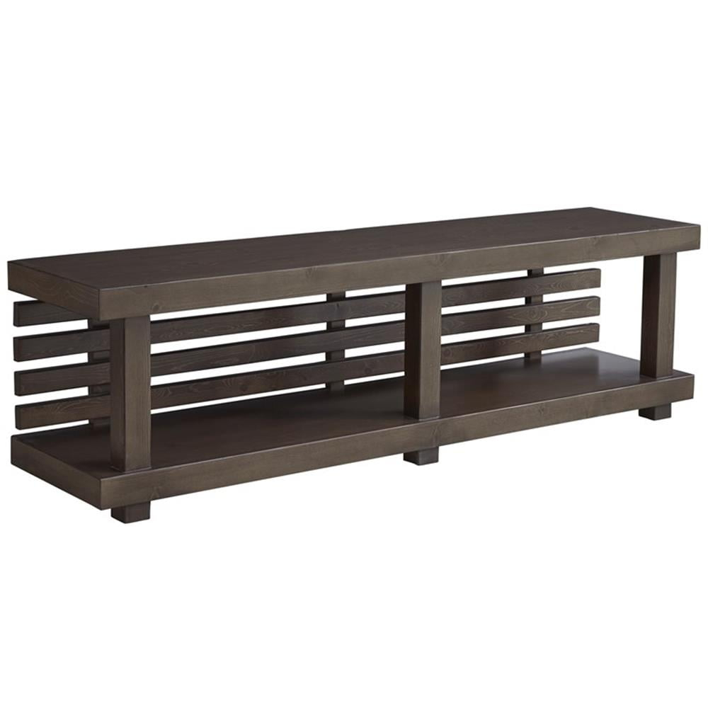 Progressive Furniture Bristol Wood 82" TV Entertainment Console in Brown