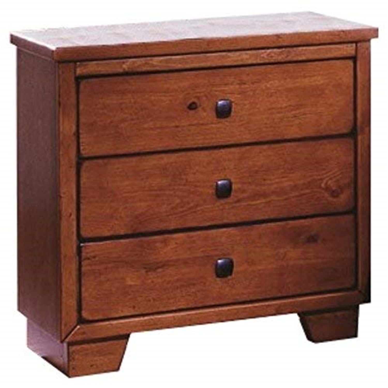 Diego Casual Style Night Stand, Cinnamon Pine