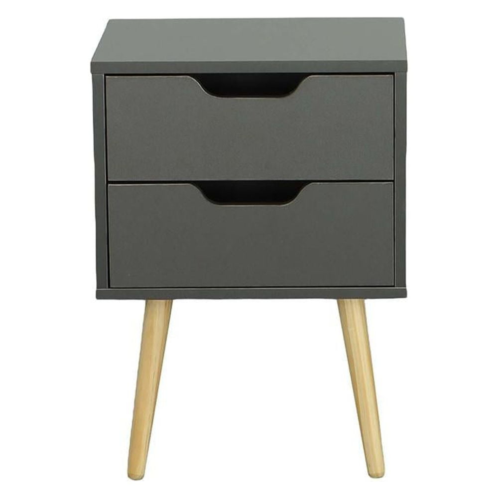 Progressive Furniture Dreamy Two Drawer Nightstand in Gray