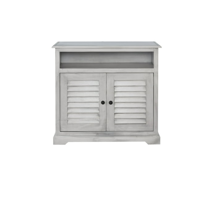 Progressive Furniture Shutter Lane Gray Wood Accent Chest