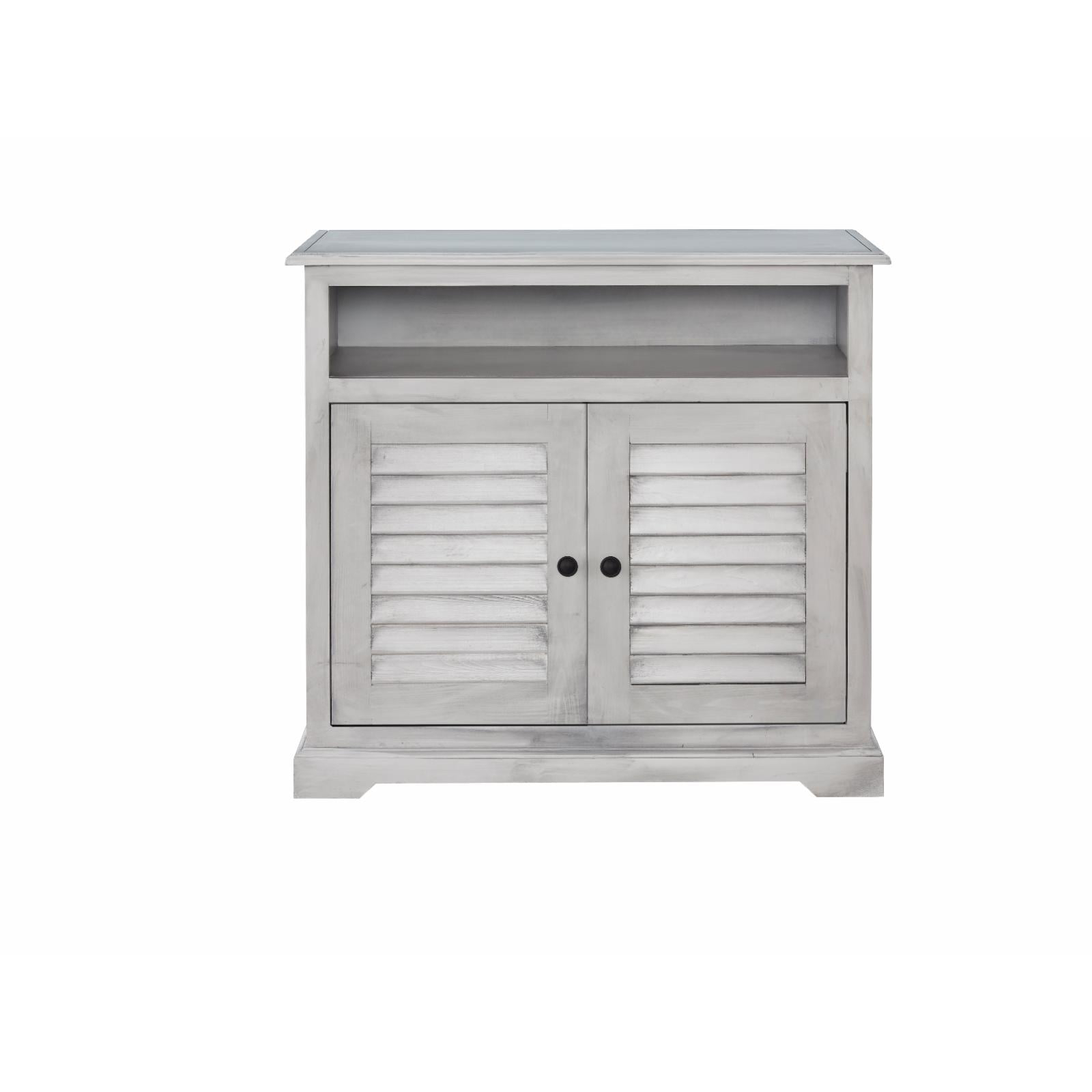 Progressive Furniture Shutter Lane Gray Wood Accent Chest