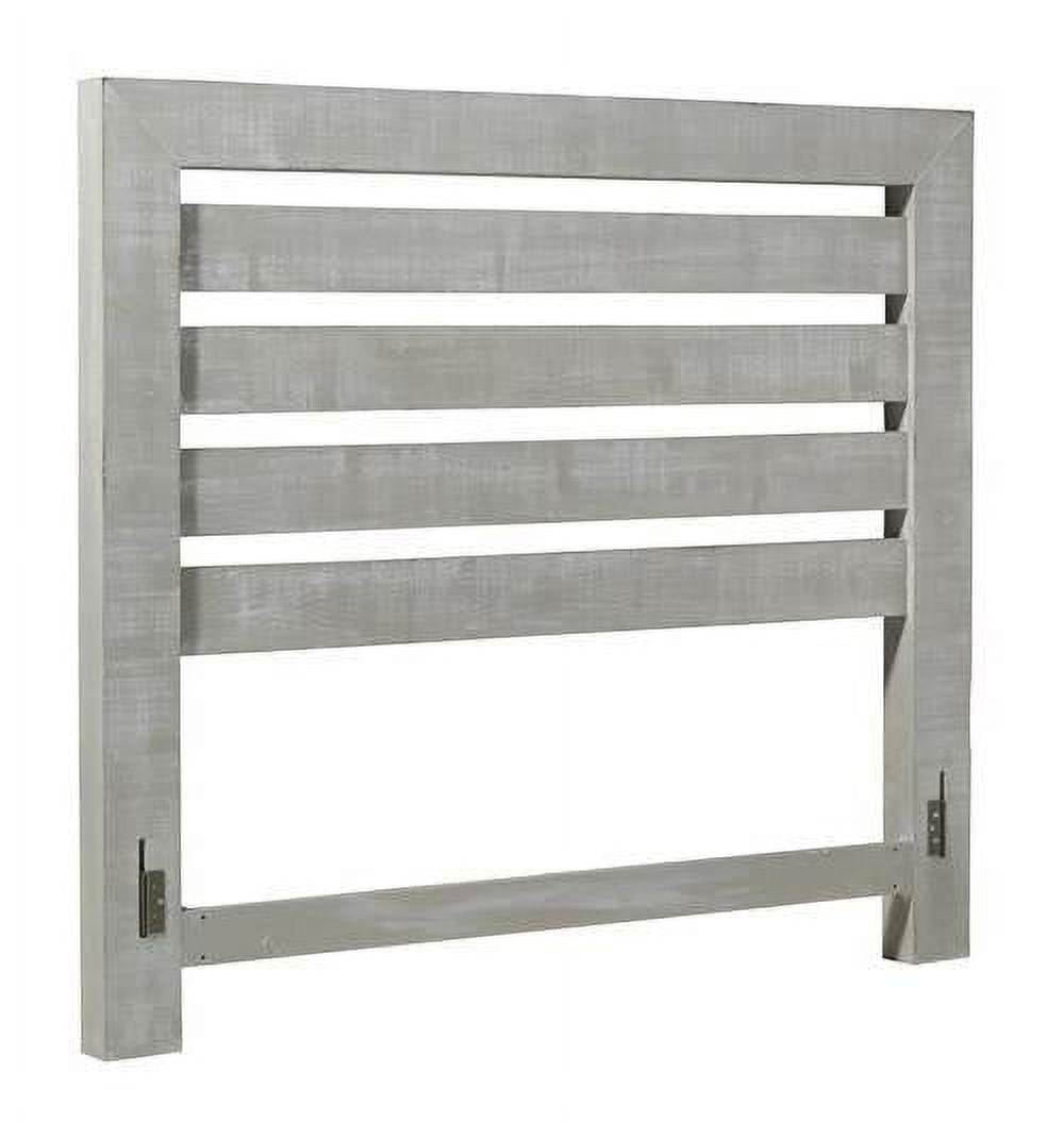 Progressive Furniture Willow Wood Queen Slat Headboard in Gray Chalk