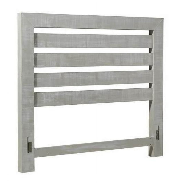 Progressive Furniture Willow Wood Queen Slat Headboard in Gray Chalk