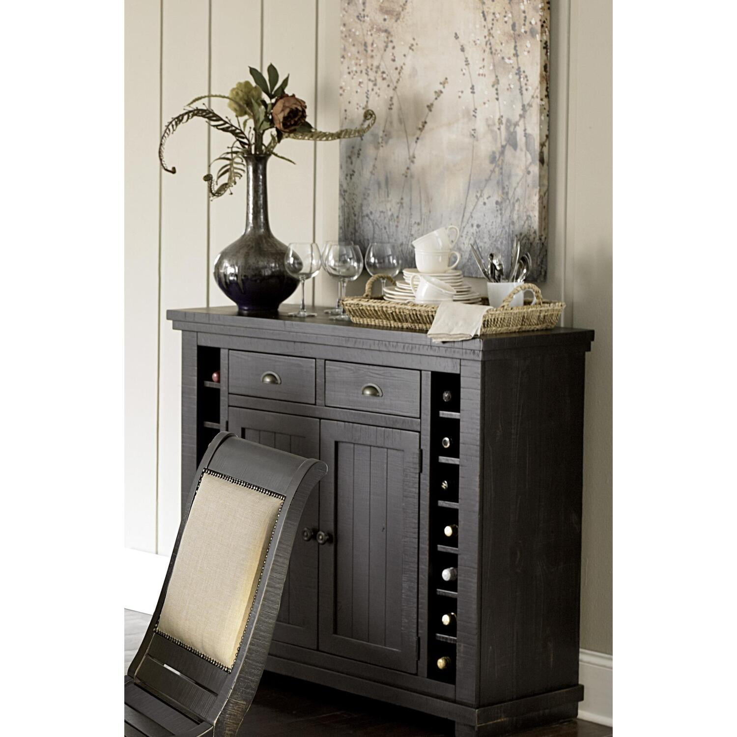 Willow Casual Style Server- Distressed Black